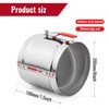 ZOWZEA 8" HVAC Duct Manual Volume Backdraft Damper, Stainless Steel