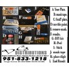 dgdistributions California motorcycle license plate restore or transform