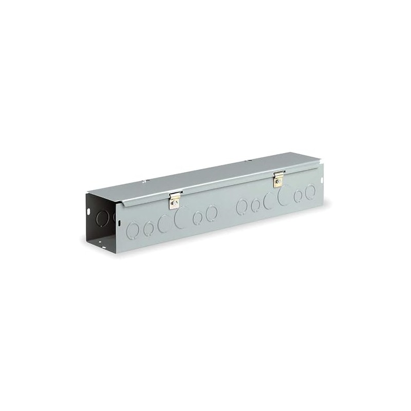 Wiegmann HS444 NEMA 1 Combination Hinge/Screw Cover Wireway with Knockouts,