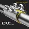 HIGHCRAFT 60100TTSD-5, Single Pipe Repair Clamp 1'', Double Bolt, 6”