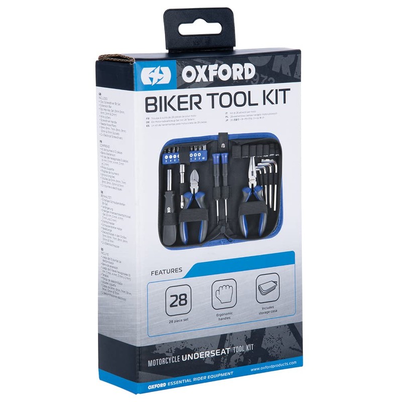 Oxford Biker Toolkit 28 Piece Set with Case