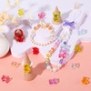 FASHEWELRY 20pcs Clear Acrylic Bear Beads Mixed Color Transparent Bear