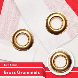 G128 Hong Kong Hong Konger Flag | 3x5 feet | Printed 150D - Indoor/Outdoor, Vibrant Colors, Brass Grommets, Quality Polyester, Much Thicker More Durable Than 100D 75D Polyester