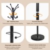 DongRong Marble Base Coat Rack Freestanding, 360° Rotary 16 Hooks