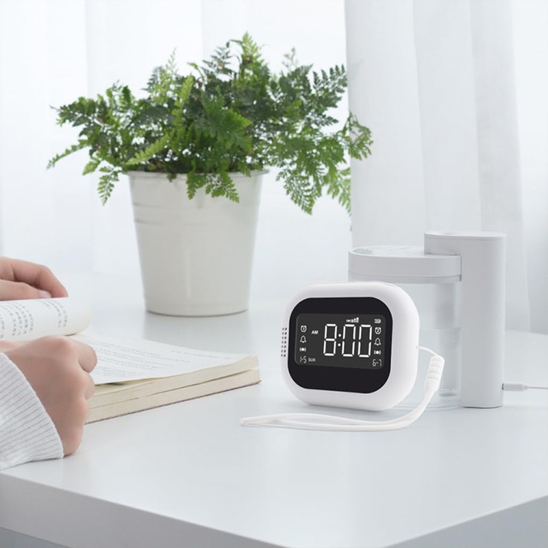 CLSSLVVBN Digital Display Vibration Bed Clock for Student Dormitory with