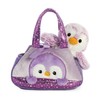 Aurora - Pet Carrier - 7" Pom Pom Purple Carrier