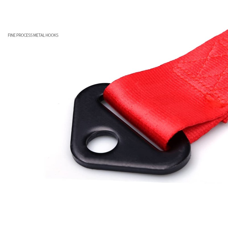 2 Pieces Car Racing JDM Tow Strap High-Strength Nylon Towing