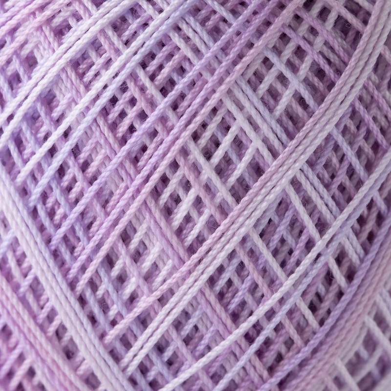 Olympus #40 Col.M11 Mixed Lace Yarn, Gold Pass Thread, Pink,