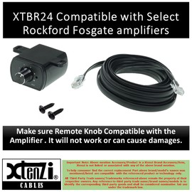 Xtenzi Amplifier Bass Volume Knob Control Remote XTBR24 Compatible with Rockford Fosgate Punch PEQ
