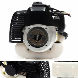 KONKENIE 49CC 2 Stroke Pull Start Engine Motor for Gas Scooter Pocket ATV Mini Quad Dirt Bike Single Cylinder Air Cooled Engine Motor Set with Fuel Tank