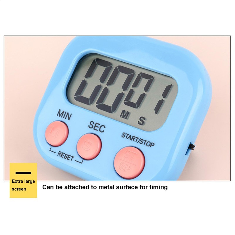 Digital Kitchen Timer with Magnetic Back | Large Display Countdown