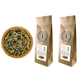 Vita Fairy Fasting Tea 2 x 300 g with PU ERH Tea, Mate, Red Bush, Lemongrass, Nettle, Rosemary, Field Horsetail, Orthosiphon, Bear Grapes, Cranberry, Purple Coneflower, Carrot Pieces, Safflower