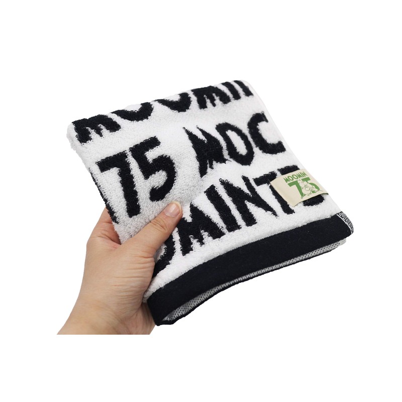 Marushin Moomin Hand Towel, Moomin 75 Anniversary Design, 100% Cotton,