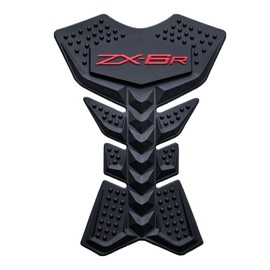 Body Frame Trims Gas Tank Rubber Pad Protector Cover Sticker Fairing Cowl Decal Compatible with Kawasaki 636 ZX6R ZX6RR KRT Red