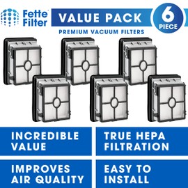 Fette Filter - 3350 Hepa Filter Replacement Compatible with Bissell Crosswave X7 Wet Dry Vac Model Number 3276A 3279 3277 3011 3055 Compare to Part Number 3350 Pack of 6