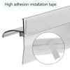 32" Shower Door Bottom Deflector for Chrome Framed Shower Door