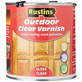 Rustins EAVG1000 1L Outdoor Varnish Gloss - Clear