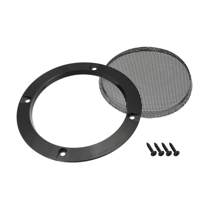 sourcing map 2pcs 5" Speaker Grill Mesh Decorative Circle Woofer