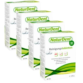 4 x NaturDent Cleaning Tablets (Pack of 48)