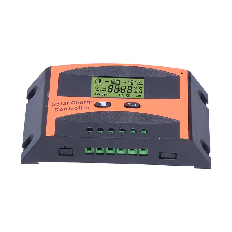 Solar Charge Controller LCD Circuit Protection Anti Backfill PWM Charge