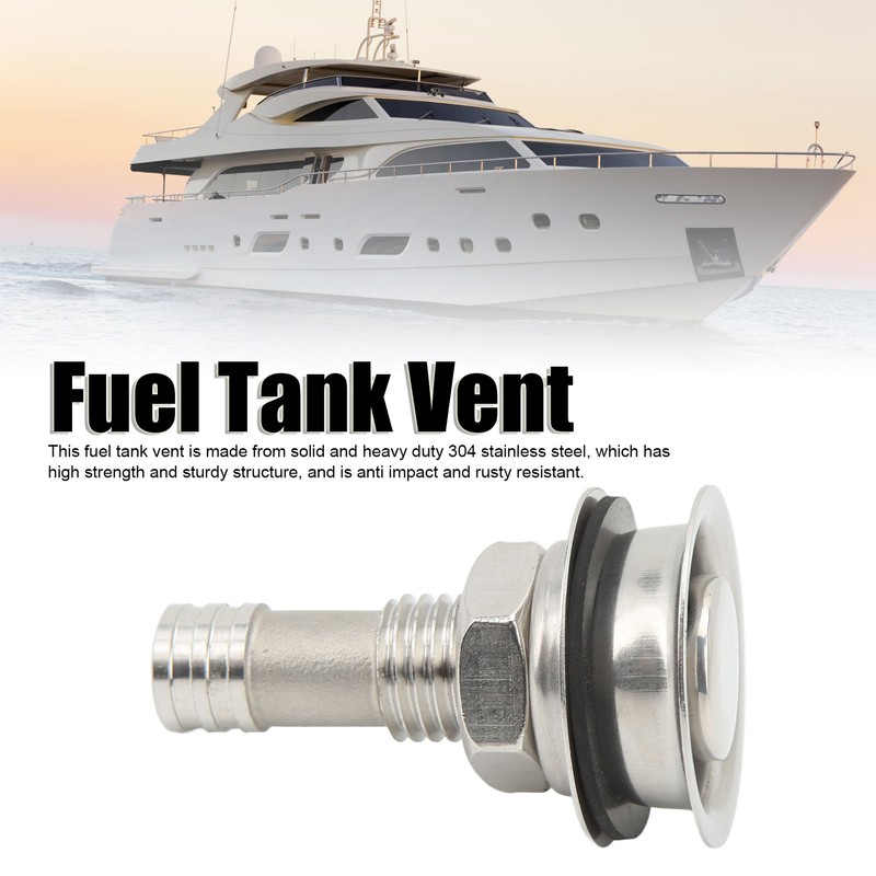 Fuel Tank Vent with Mounting Gasket M16 Marine Grade 304