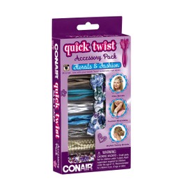 Conair Quick Twist Hair Braider Accessory Kit, Floral and Fashion