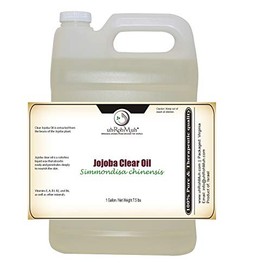 uh*Roh*Muh Clear Jojoba Carrier Oil Used for Moisturizing or Blend With Other Products, Israel - 1 gal (Net Weight: 3.4 kg / 7.5 lb)