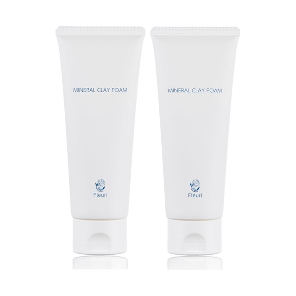 Fleuri Mineral Clay Foam, Facial Cleansing, Foam Cleansing Foam, Pore