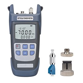 1 pieza probador de fibra óptica 3 en 1 función medidor de potencia óptica portátil (FC/SC/ST) y VFL 1mw localizador visual de fallas y LED, OPM y VFL probador de fibra óptica, rango: (-70