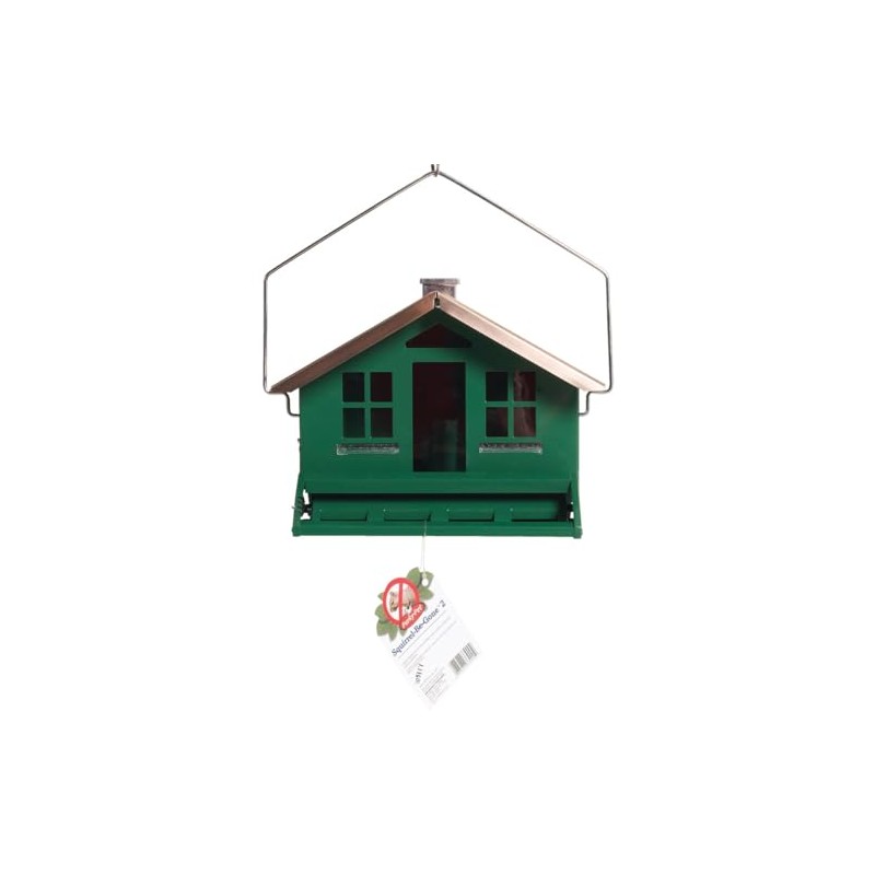 Perky-Pet 339-1SR Squirrel-Be-Gone II Home Style Bird Feeder with Chimney,