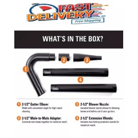 RIDGID 2-1/2 in. Gutter Cleaning Accessory Kit for RIDGID Wet/Dry Shop Vacuums