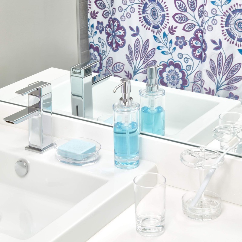 InterDesign Eva Bar Soap Dish for Bathroom Vanities, Kitchen Sink