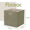Fboxac Cube Storage Bins 13×13 Polyester Foldable Box with Handles,