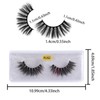 Mixed Size 3D Fluffy False Eyelashes, 10 Pairs Wispy Cat