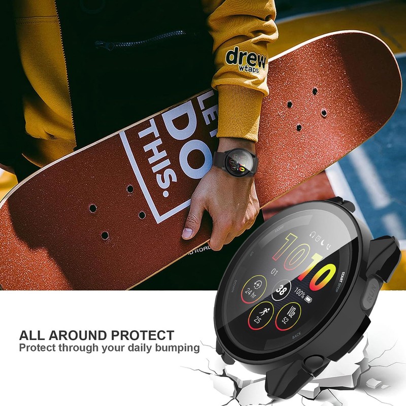 Aerku Hard Case with Screen Protector Compatible with Garmin Forerunner