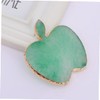 Minkissy 1pc Light Green Resin Manicure Palette Agate Gold Brim