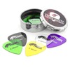 Guitar Picks with Storage Tin - 12 Gel Plectrums 0.46mm