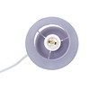 Simple Designs LT2008-PRP Mini Ceramic Globe Table Lamp with Matching