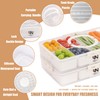 Galanova Stackable Snackle Box Container with 2 Lids - BPA-Free