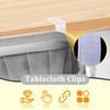 Rustark 30 Pcs Table Skirting Clips, Tablecloth Clips for Table