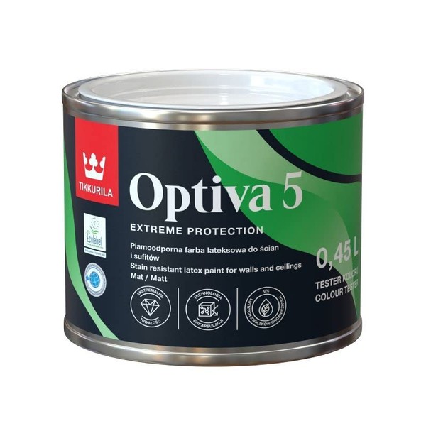 TIKKURILA Optiva 5 - Durable Matt Paint For Walls &