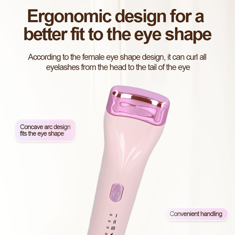 Electric Eyelash Curler 360 Deg Push Up 3 Level Temp