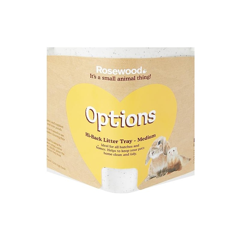 Rosewood Corner Rabbit Litter Tray, Medium