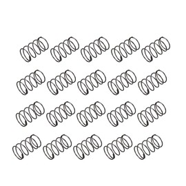 sourcing map Compression Spring Coil Spring Steel Spring Steel Spring Steel 1.2 mm Cable Diameter 20 mm External Length 35 mm Free Length Black Pack of 20