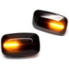 tieedhfu 2pack/lot Dynamic Turn Signal Side Marker Light Side Side