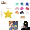 20Pcs Sequin Star Patches,Shiny Stars Patches,Shiny Horn Star Iron on