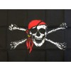 PIRATE FLAG 3x5 Jolly Roger Bandana Skull Crossbone Ship Banner