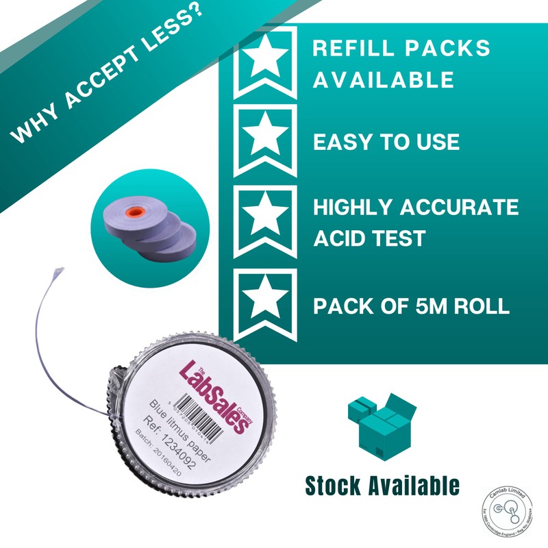 Labsales PH Litmus Blue Acidic Tester Kit, 5M Roll For