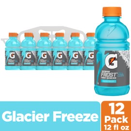 Gatorade Gatorade Thirst Quencher Sports Drink, Frost Glacier Freeze, 12oz Bottles, 12 Pack, Electrolytes for Rehydration