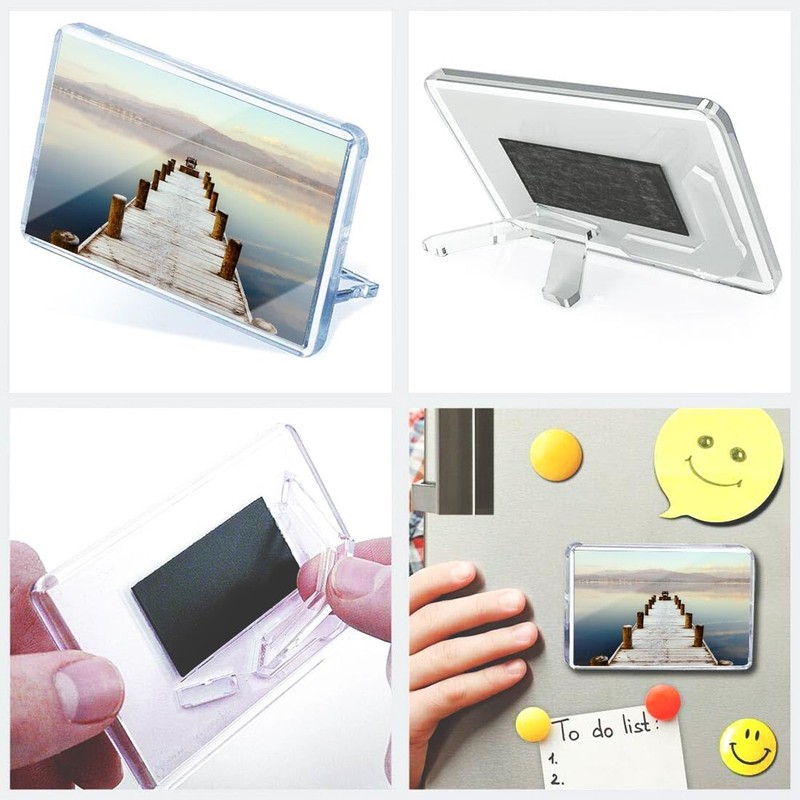 Classic Rectangle Magnet with Stand - Jetty Windermere English Lake